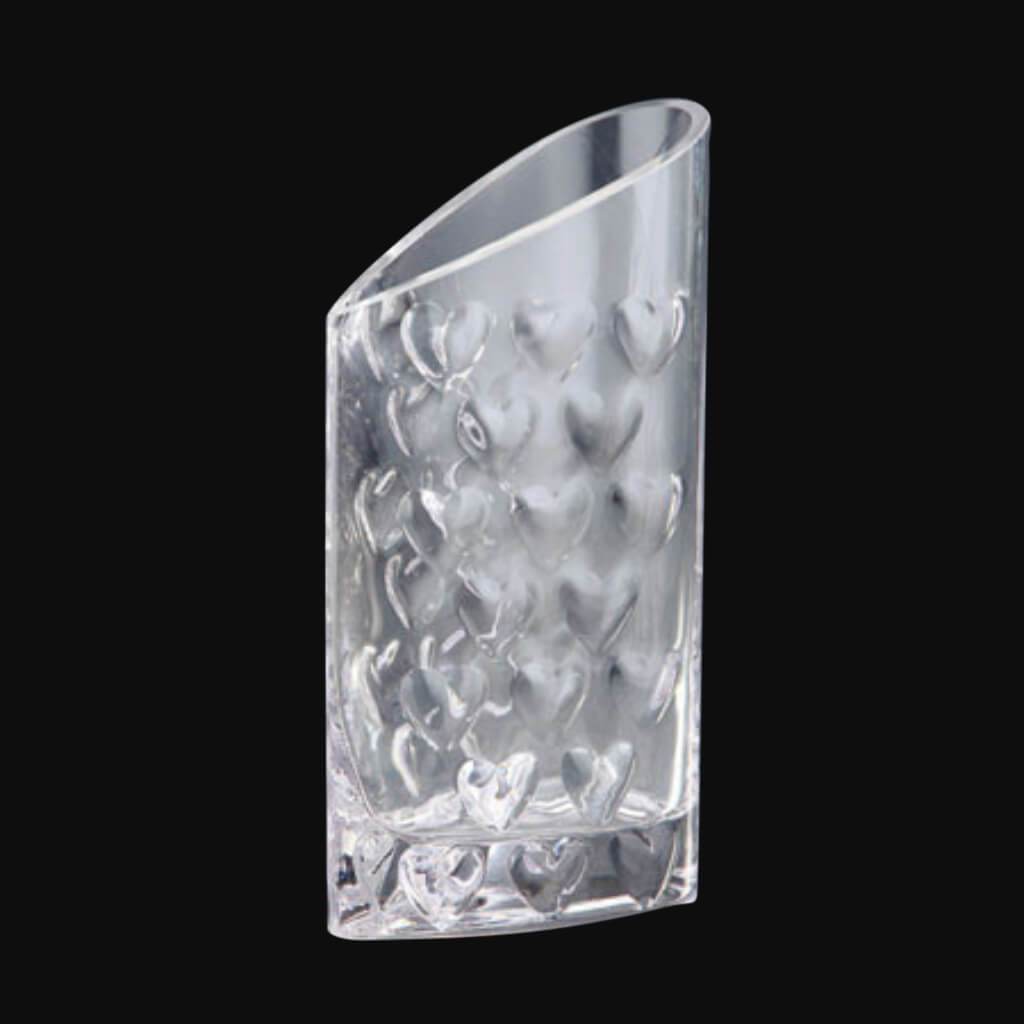 VASE L:5.5"W:3"H:10" CLEAR 