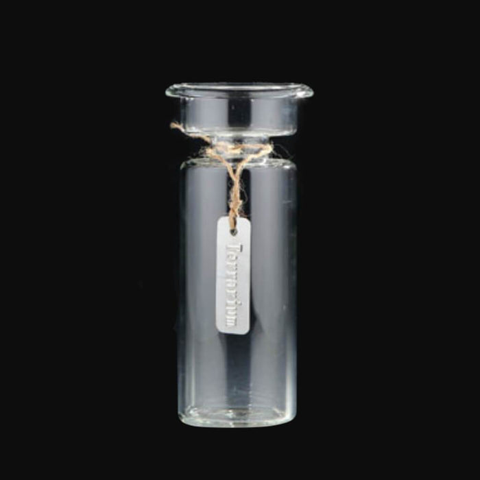 CANDLEHOLDER H:7.5" D:3.5" CLEAR 