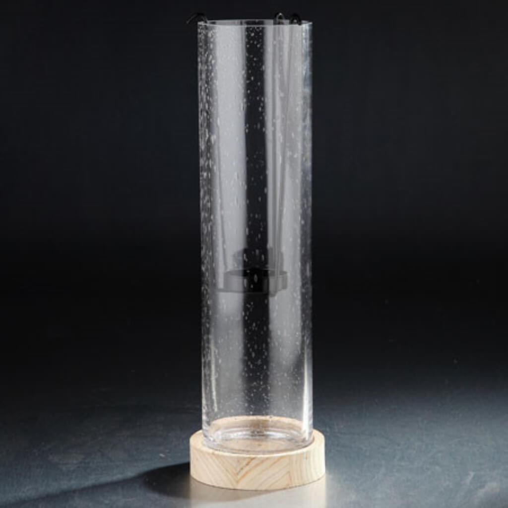 Candleholder H:16" D:4" Clear 