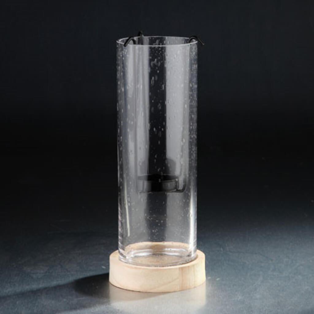 Candleholder H:12" D:4" Clear 