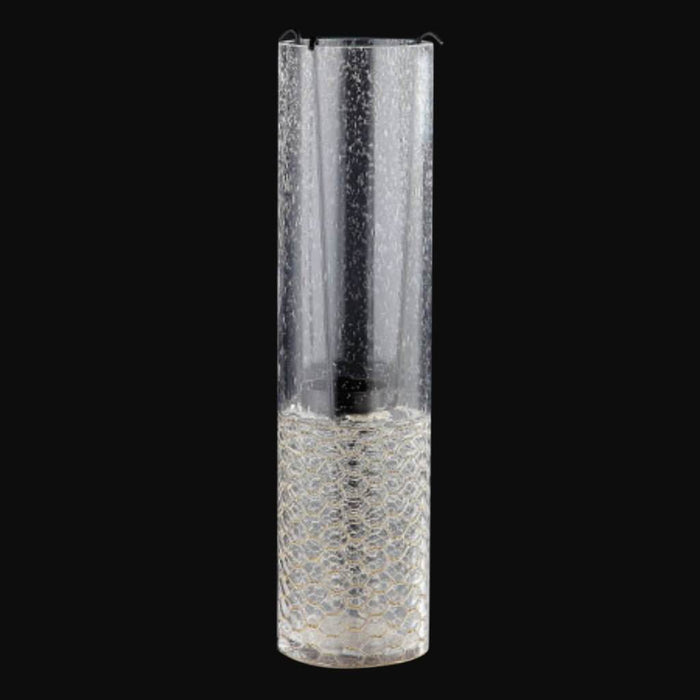 CANDLEHOLDER H:15.5" D:4" CLEAR 