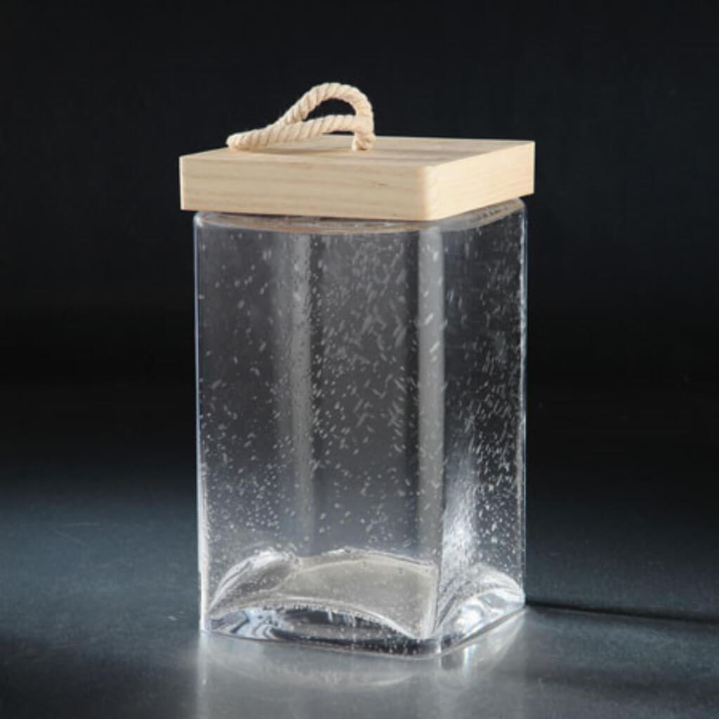 Jar W/Lid H:10&quot; D:6&quot; Clear 