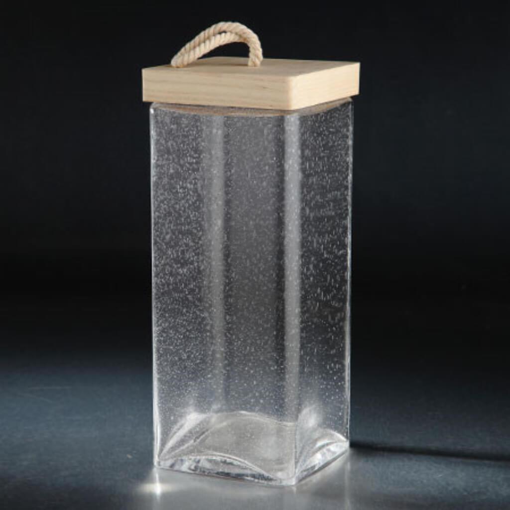 Jar W/Lid H:14&quot; D:6&quot; Clear 