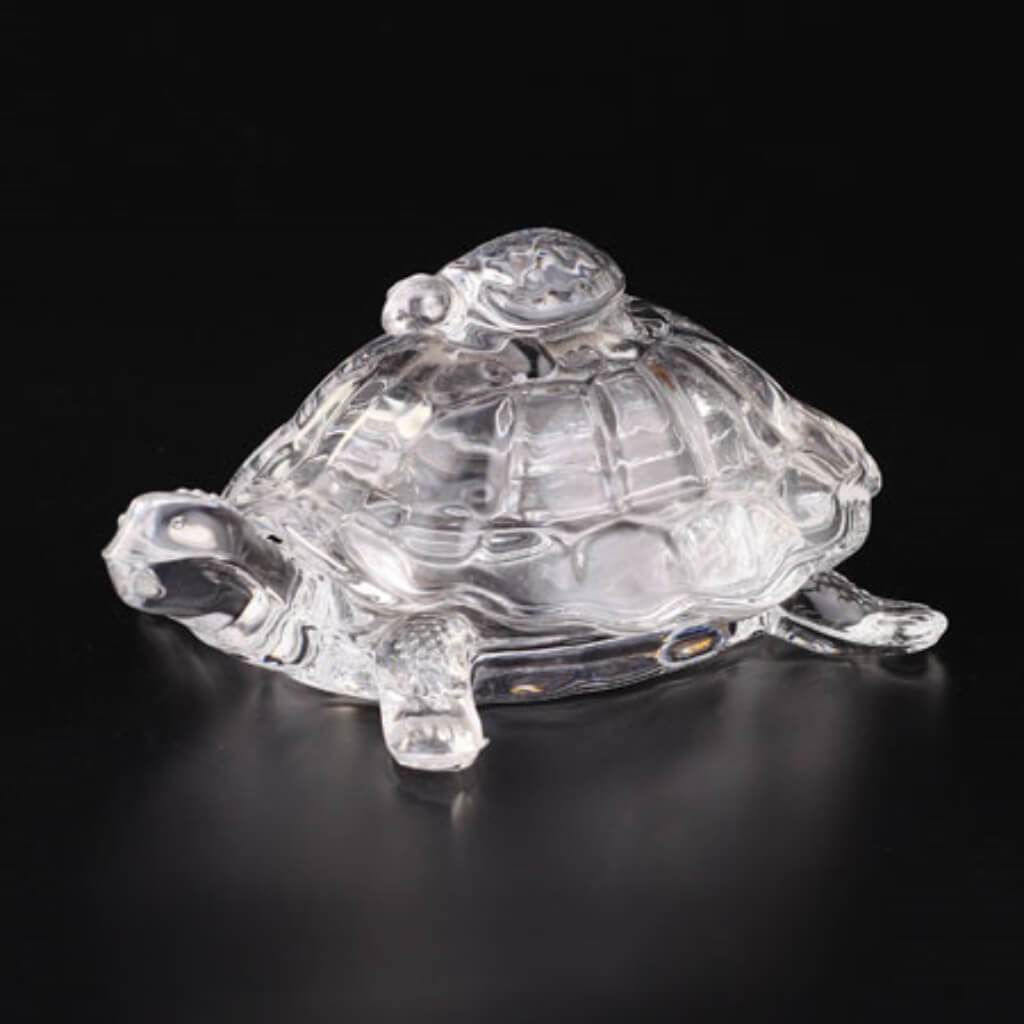 Glass Turtle L:7&quot;W:4.5&quot;H:3.5&quot; 