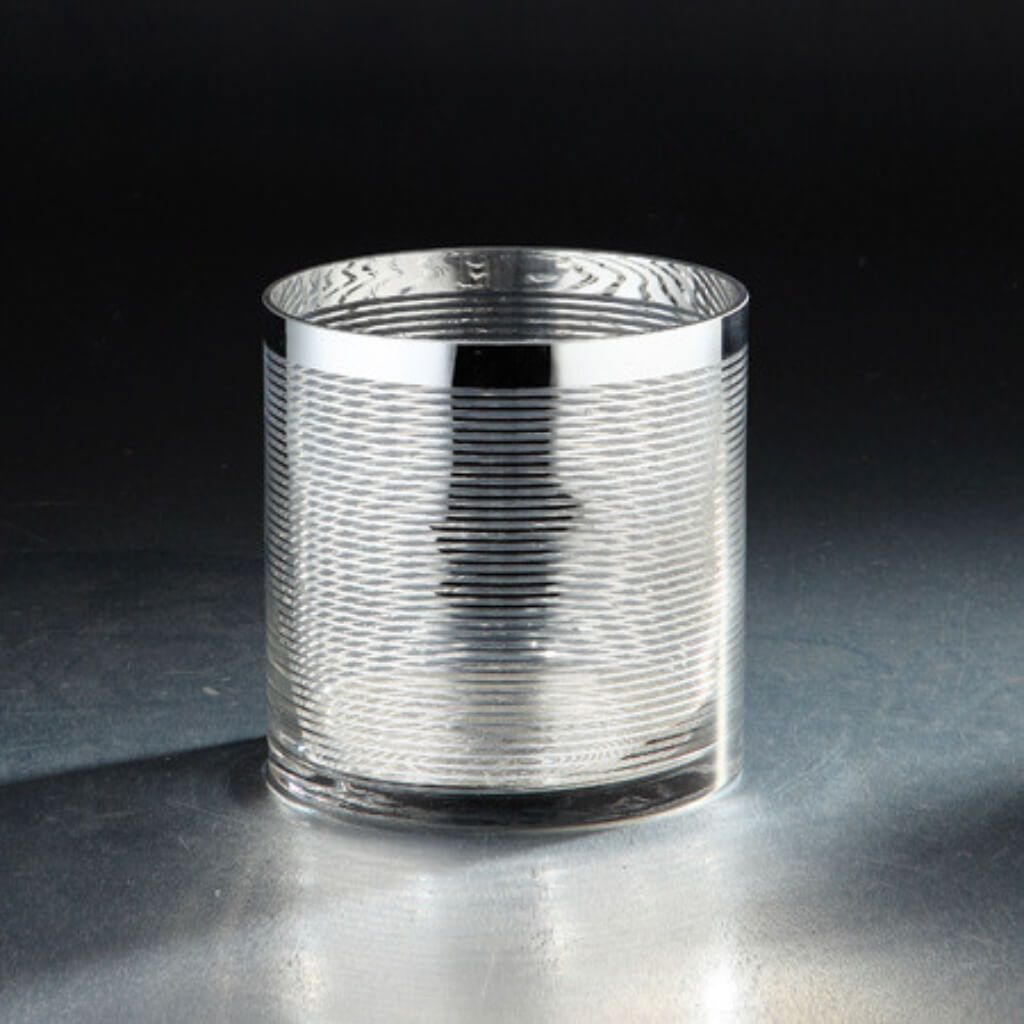 Cylinder H:6" D:6" Silver 