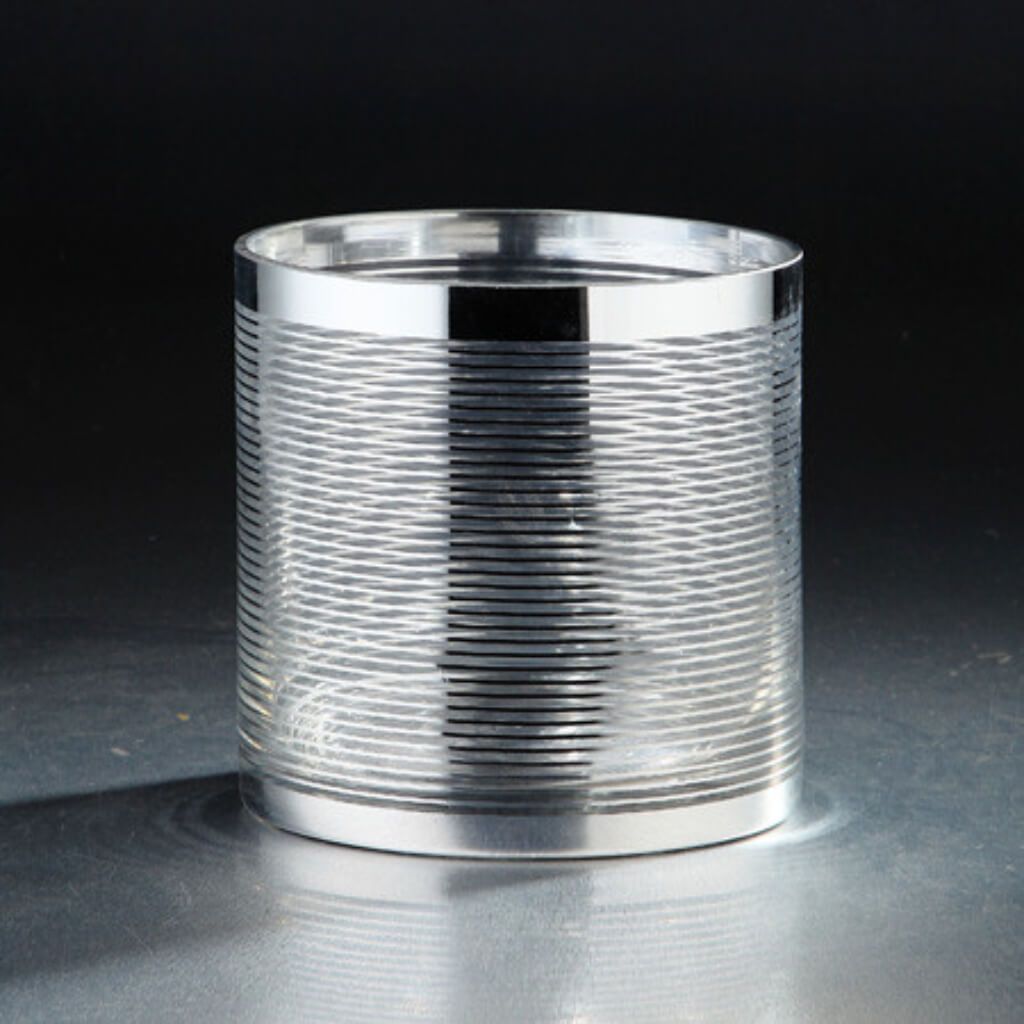 Cylinder H:6.5" D:4.5" Silver 