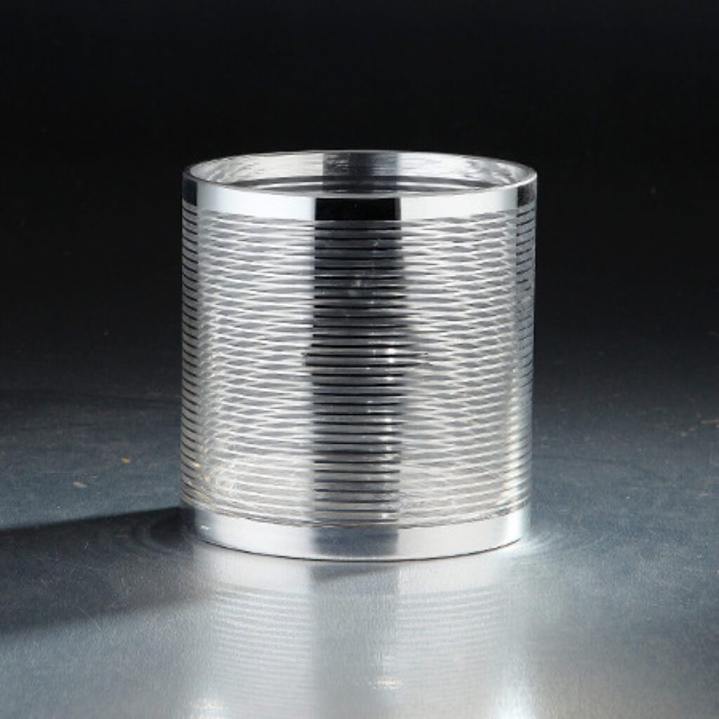 Cylinder H:5" D:4.5" Silver 
