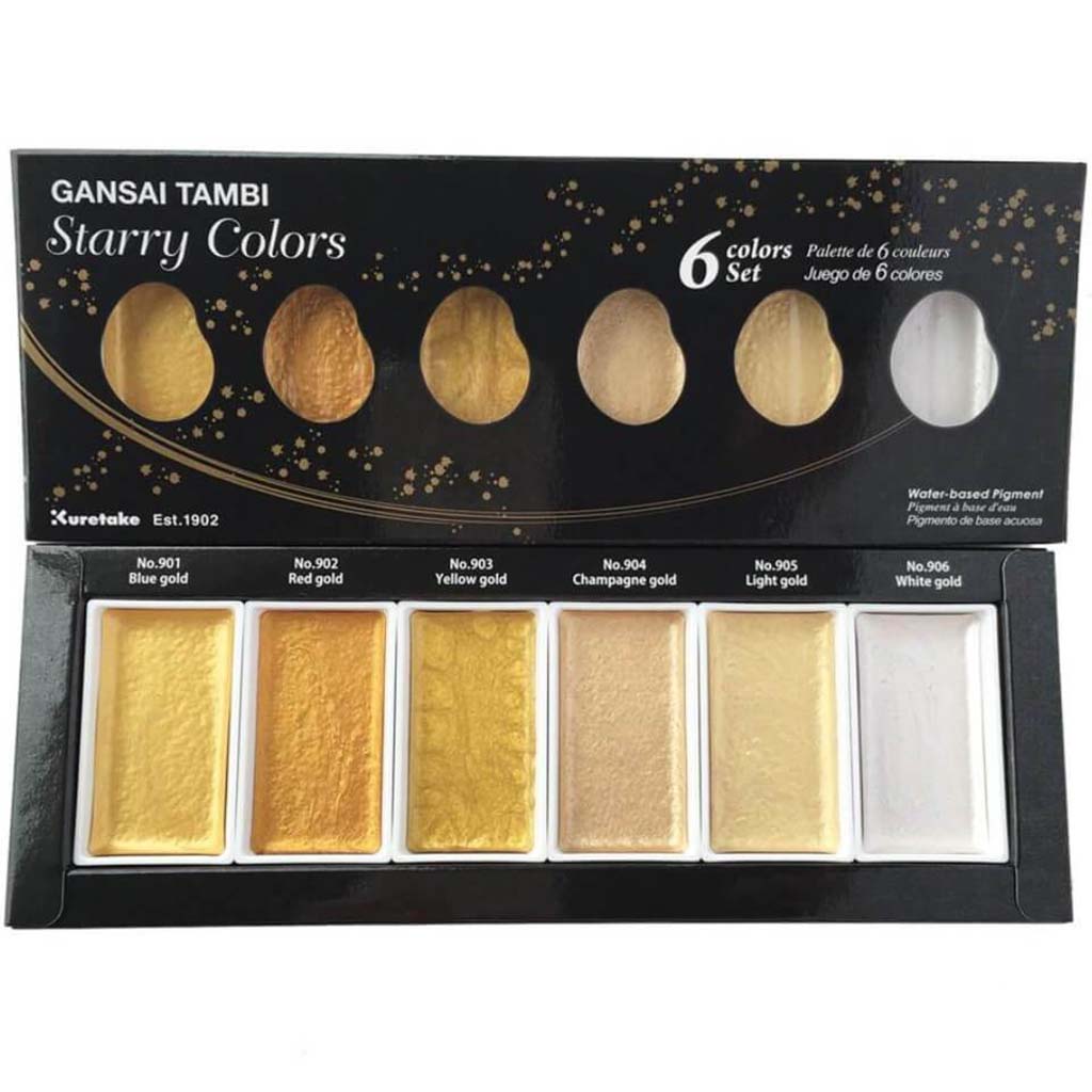 Gansai Tambi Watercolor Starry Colors Set of 6 