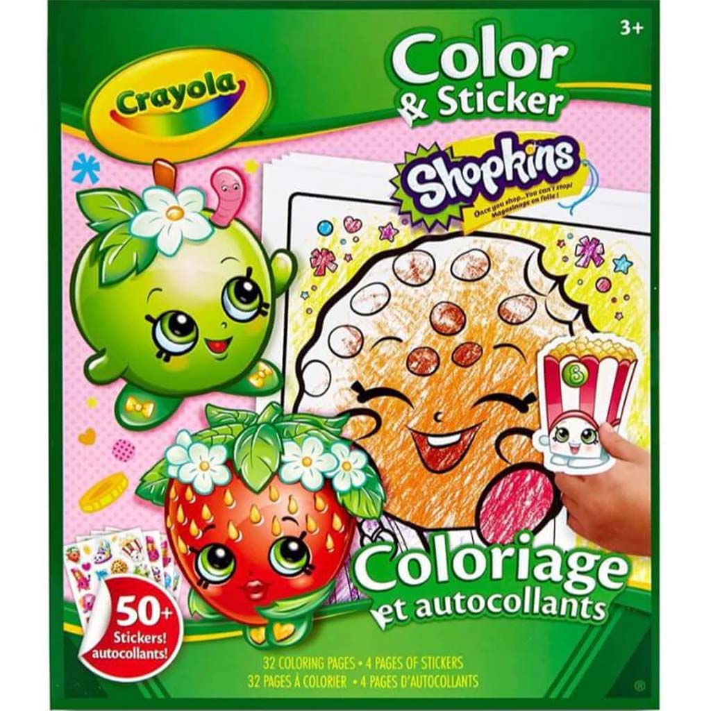 Crayola Shopkins Color and Sticker Book  Stickers