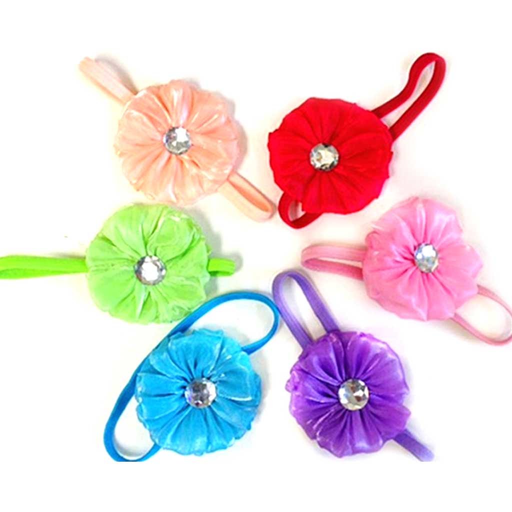 Sheer Flower Elastic Headband