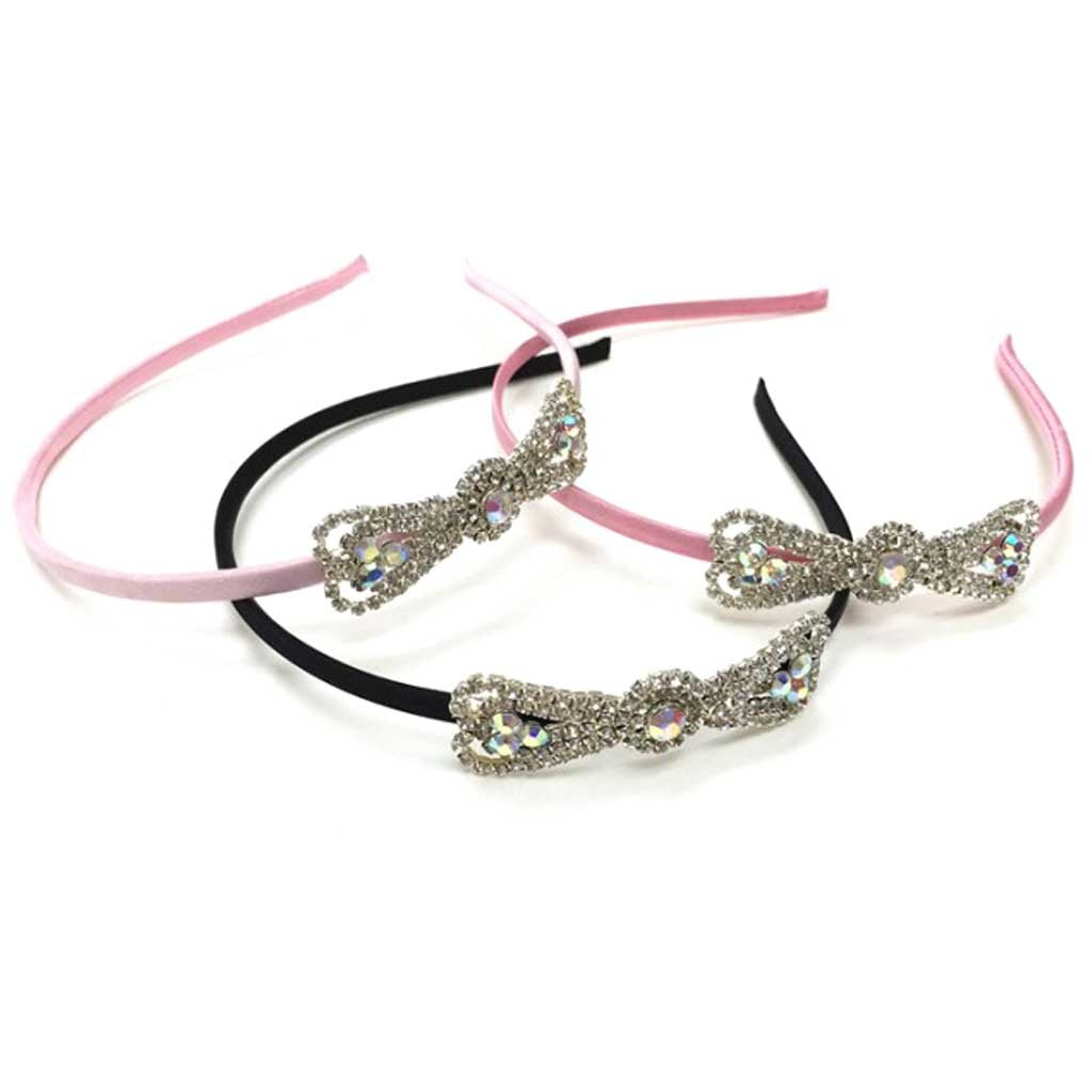 Rhinestone Bow Headband