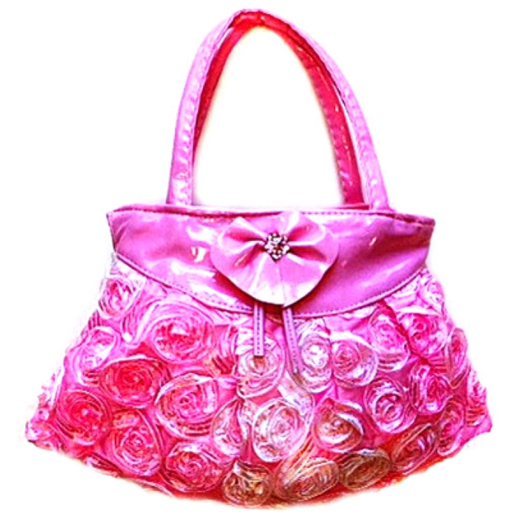 Fabric Rose Sequins Bag