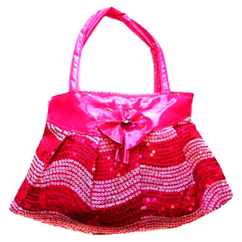 Fabric Strip Sequins Bag