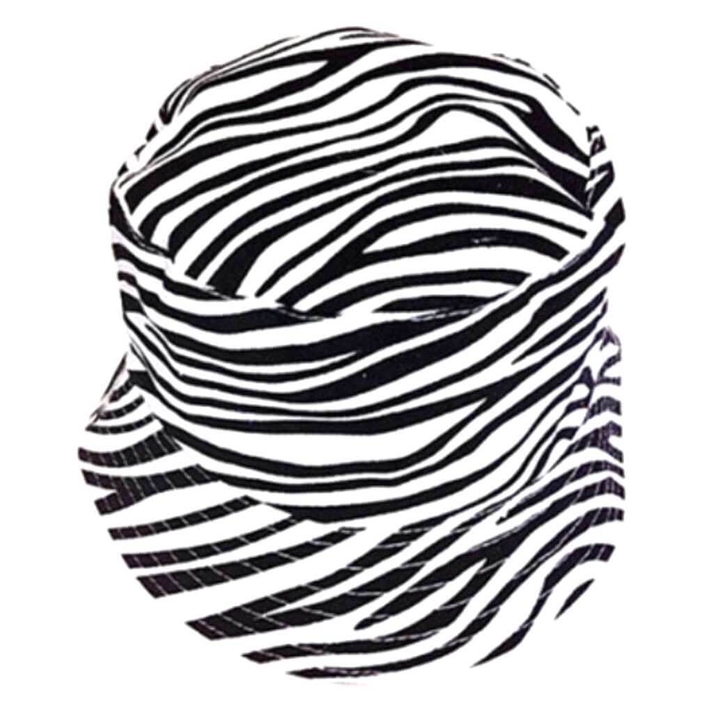 Zebra Print Cotton Sun Hat