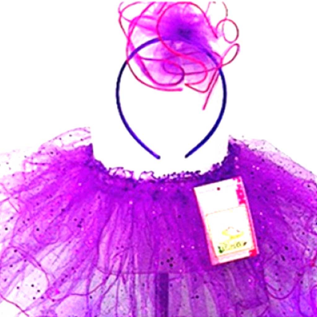 Glitter Tutu with Headband Set