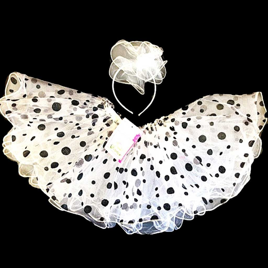 Glitter Dot Tutu with Headband Set