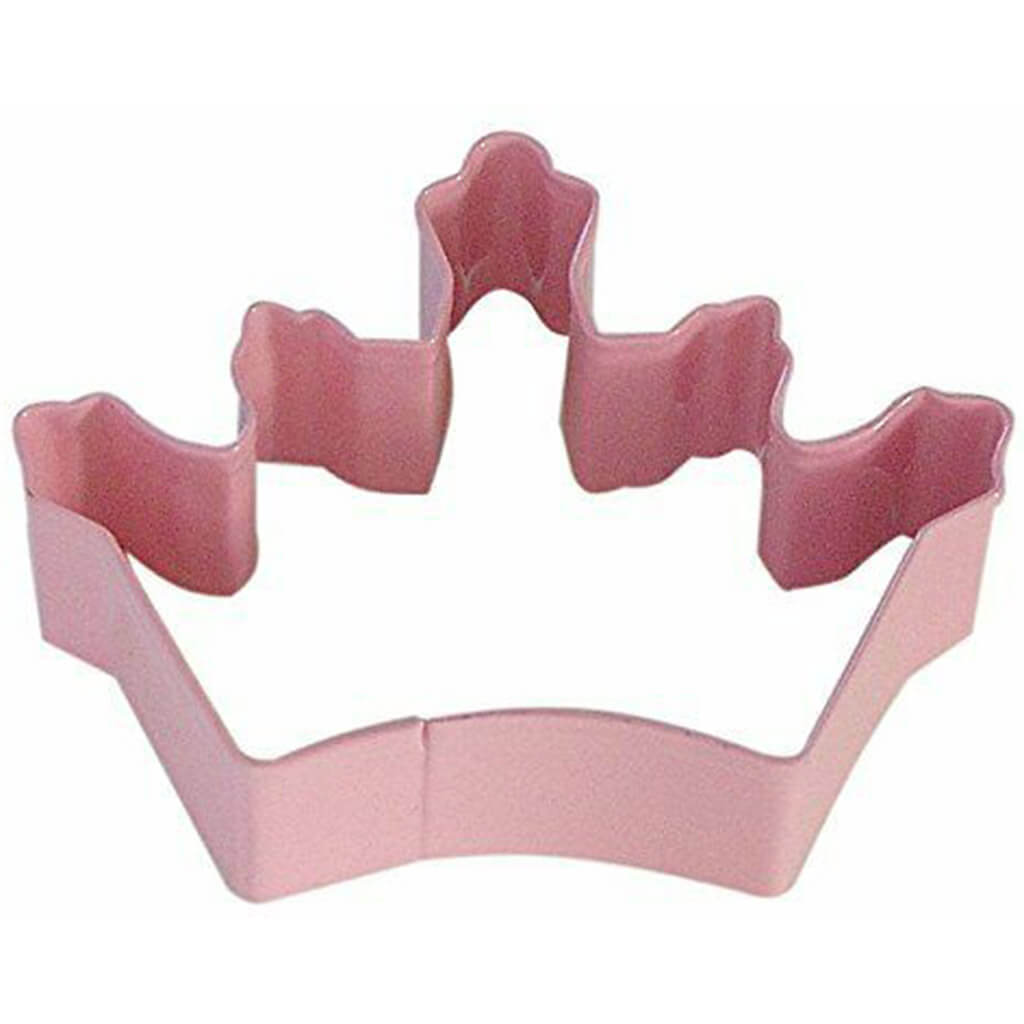 Crown Coronation Cookie Cutter Pink, 3.5in