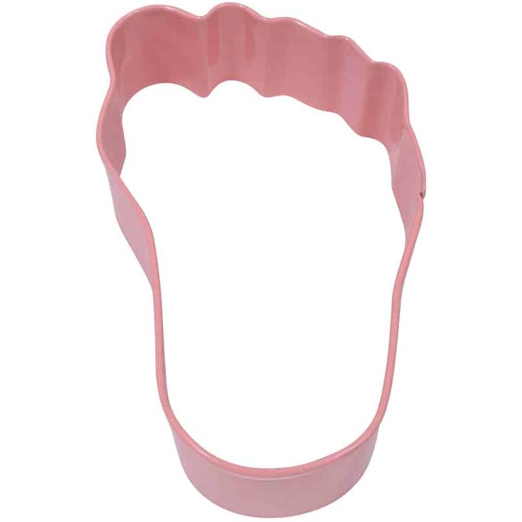 Pink Foot Cookie Cutter, 3.5in