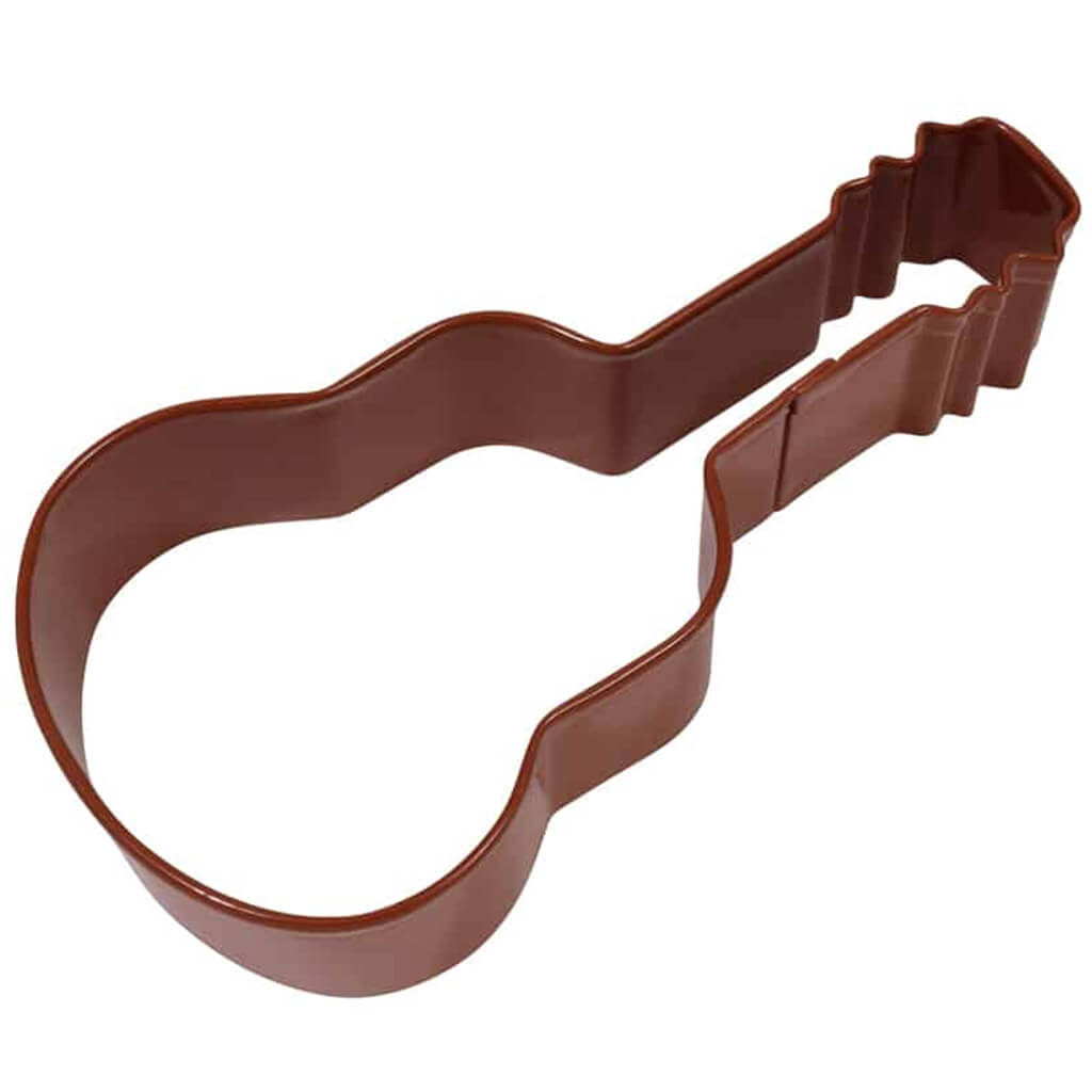 Brown Guitar Cookie Cutter, 4.5in