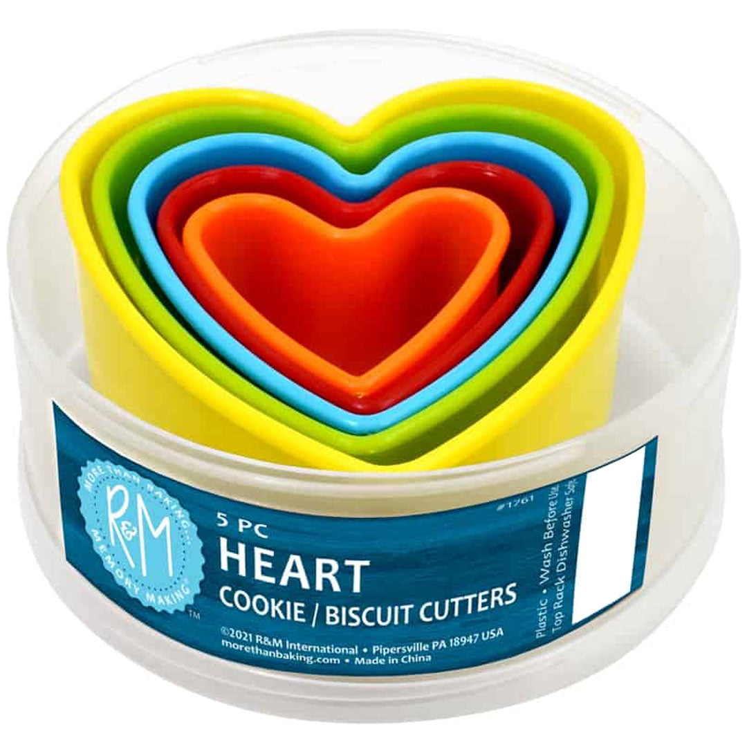 Heart Biscuit Cutter 5pc Set