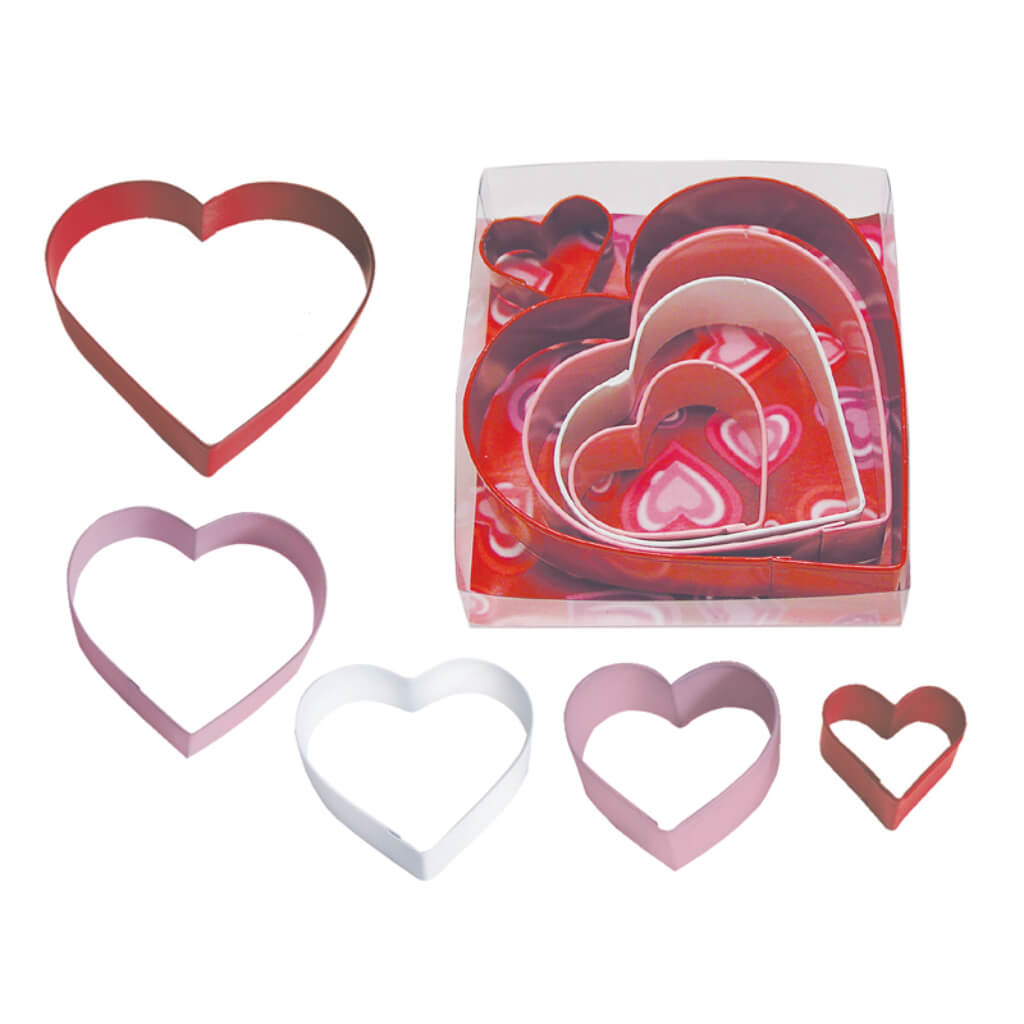 Heart Cookie Cutter Color Set, 5pc