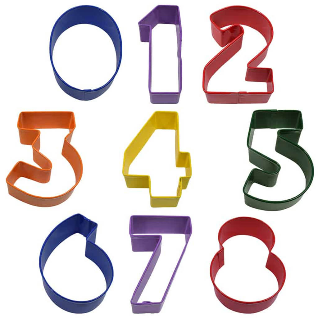 Number Set Cookie Cutter, 9pc