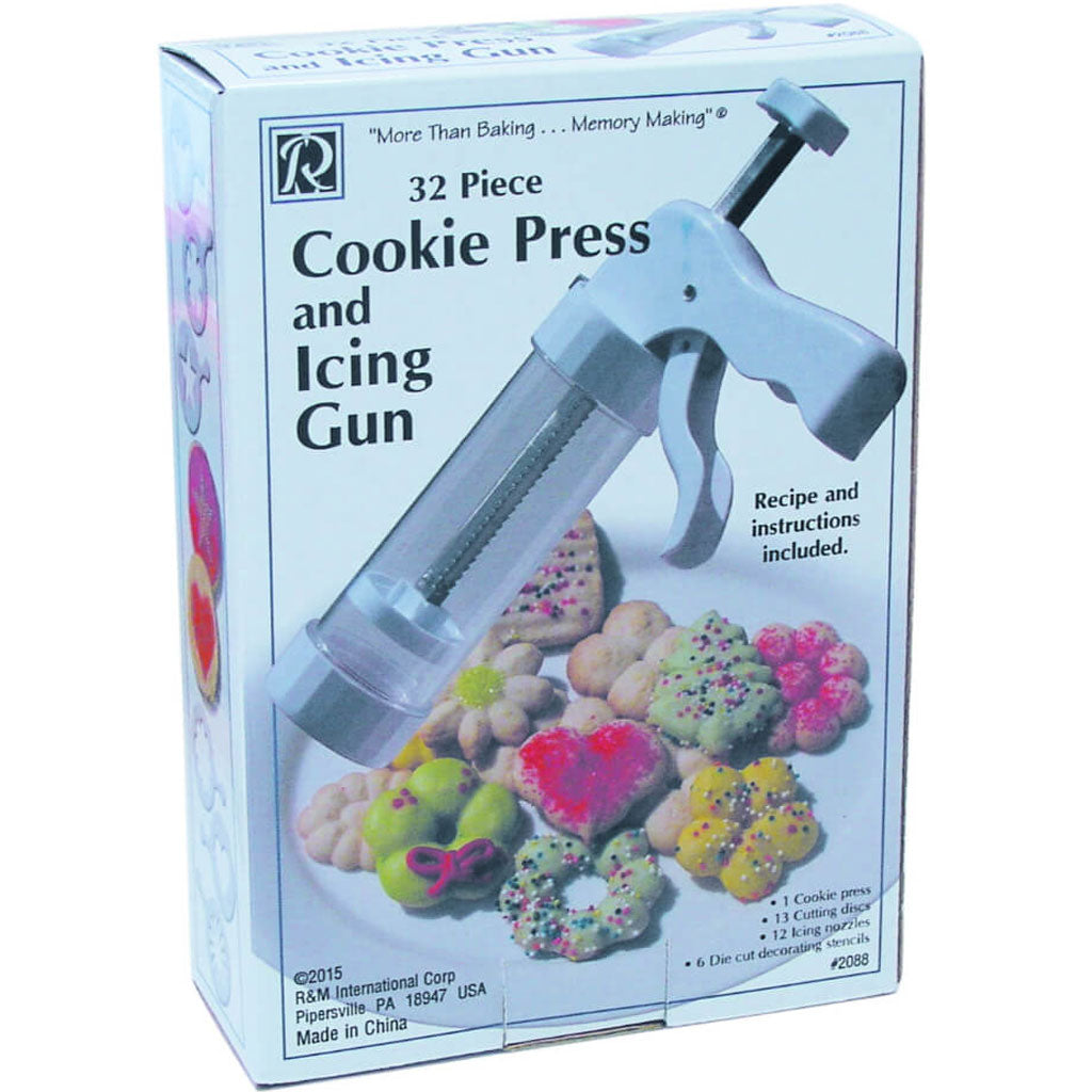 COOKIE PRESS &amp; ICING GUN SET