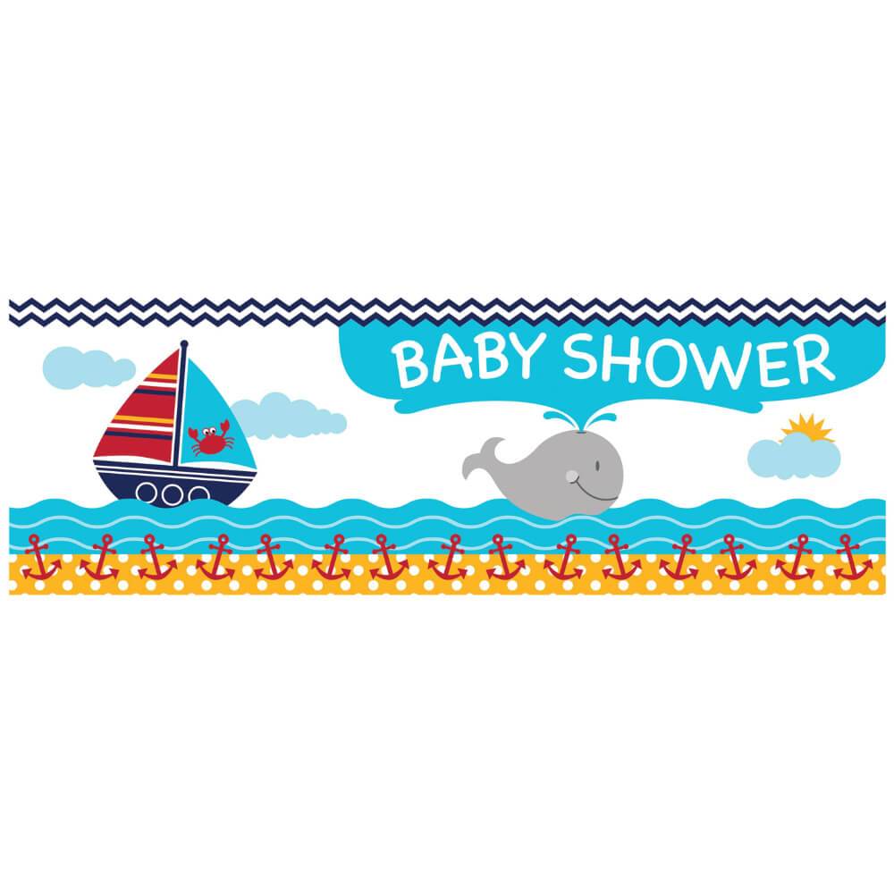 Ahoy Matey Baby Shower, Giant Party Banner 