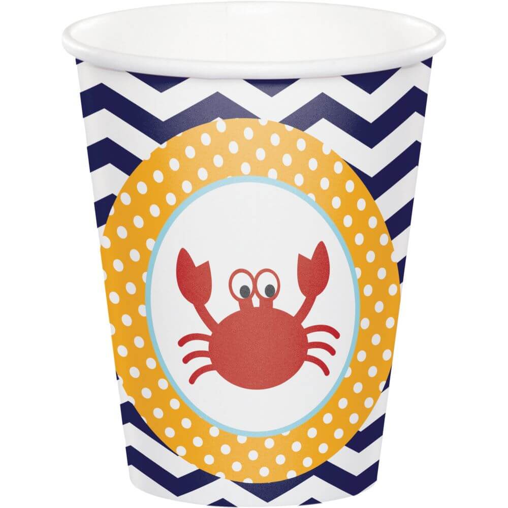 Ahoy Matey, Hot/Cold Cups 9oc 8ct 