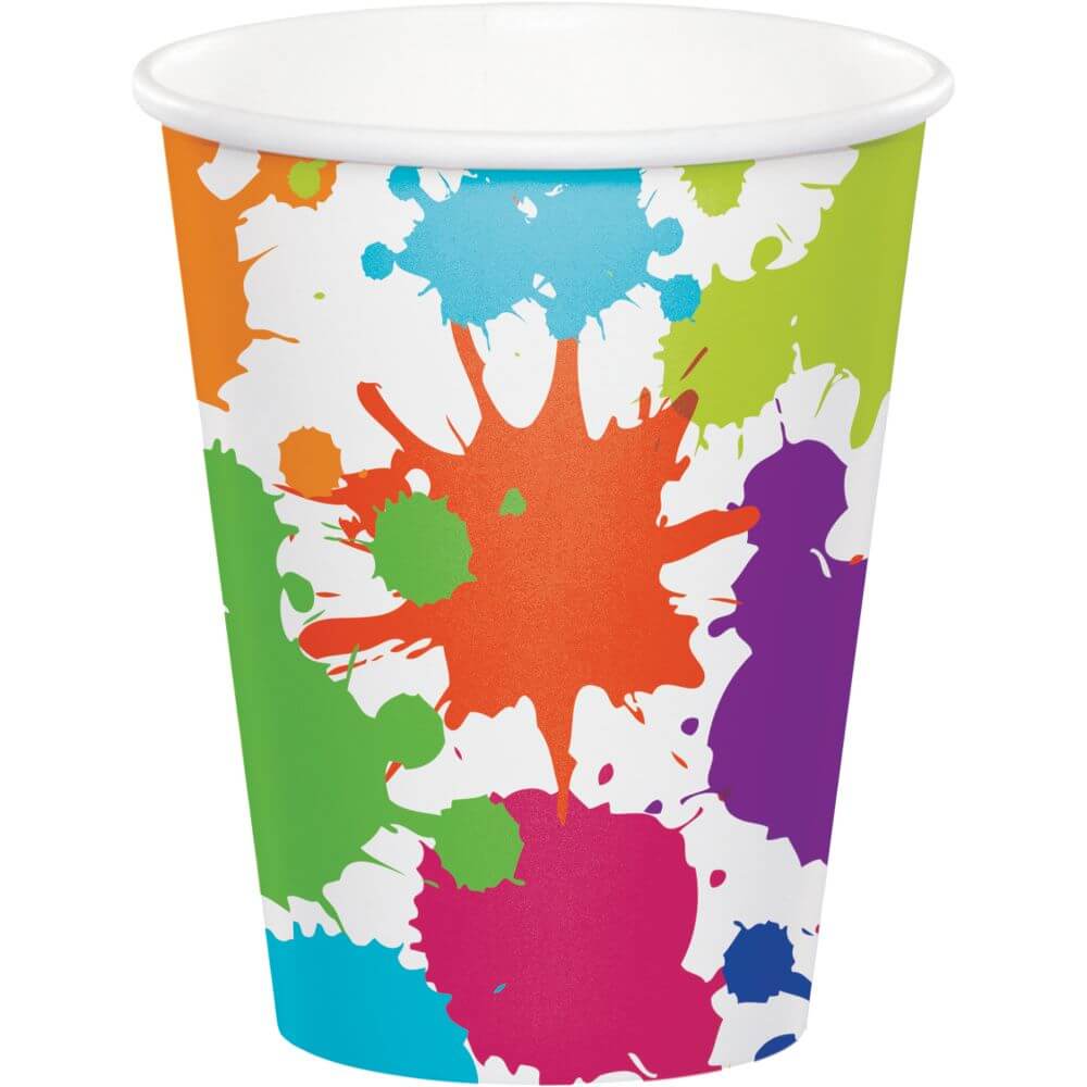 Art Party, Hot/Cold Cups 9oz 8ct 