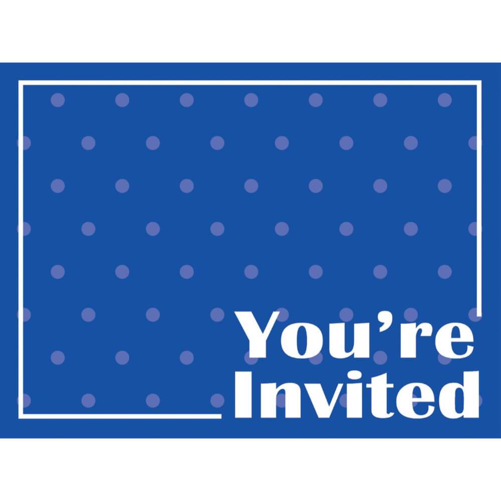 Cobalt Blue Invite 8pk