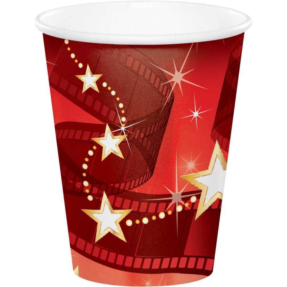 Hollywood Lights, Hot/Cold Cups 9oz 8ct 