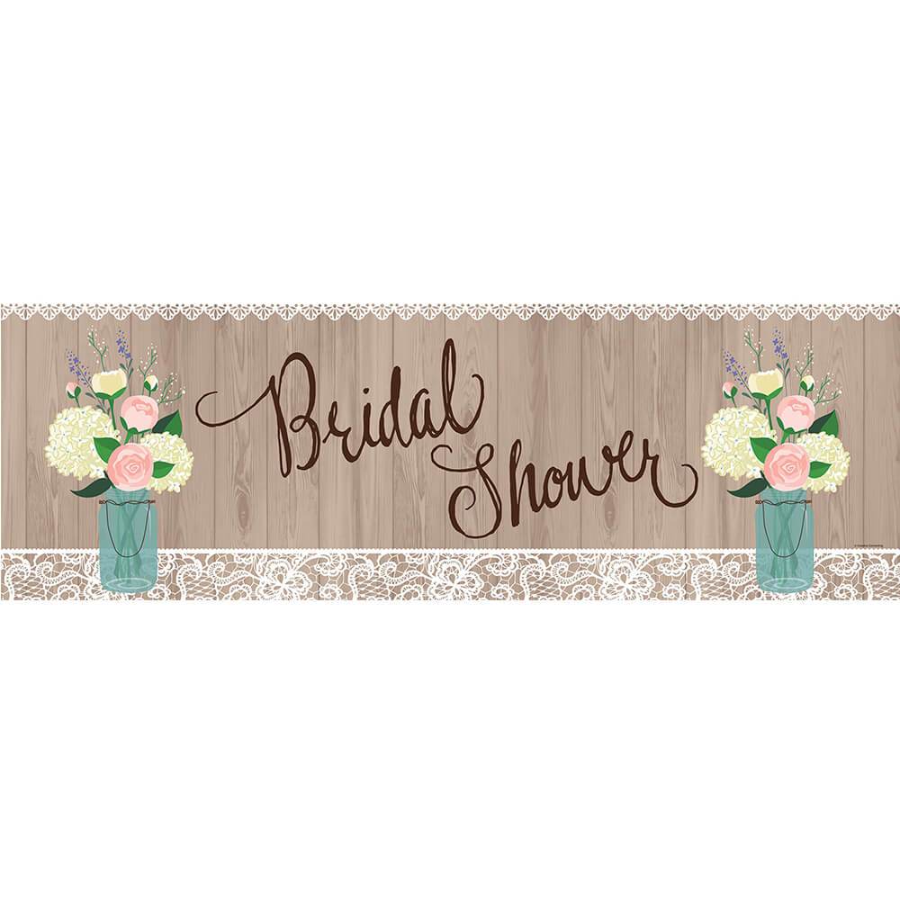 Rustic Bridal Wedding Shower, Giant Party Banner 