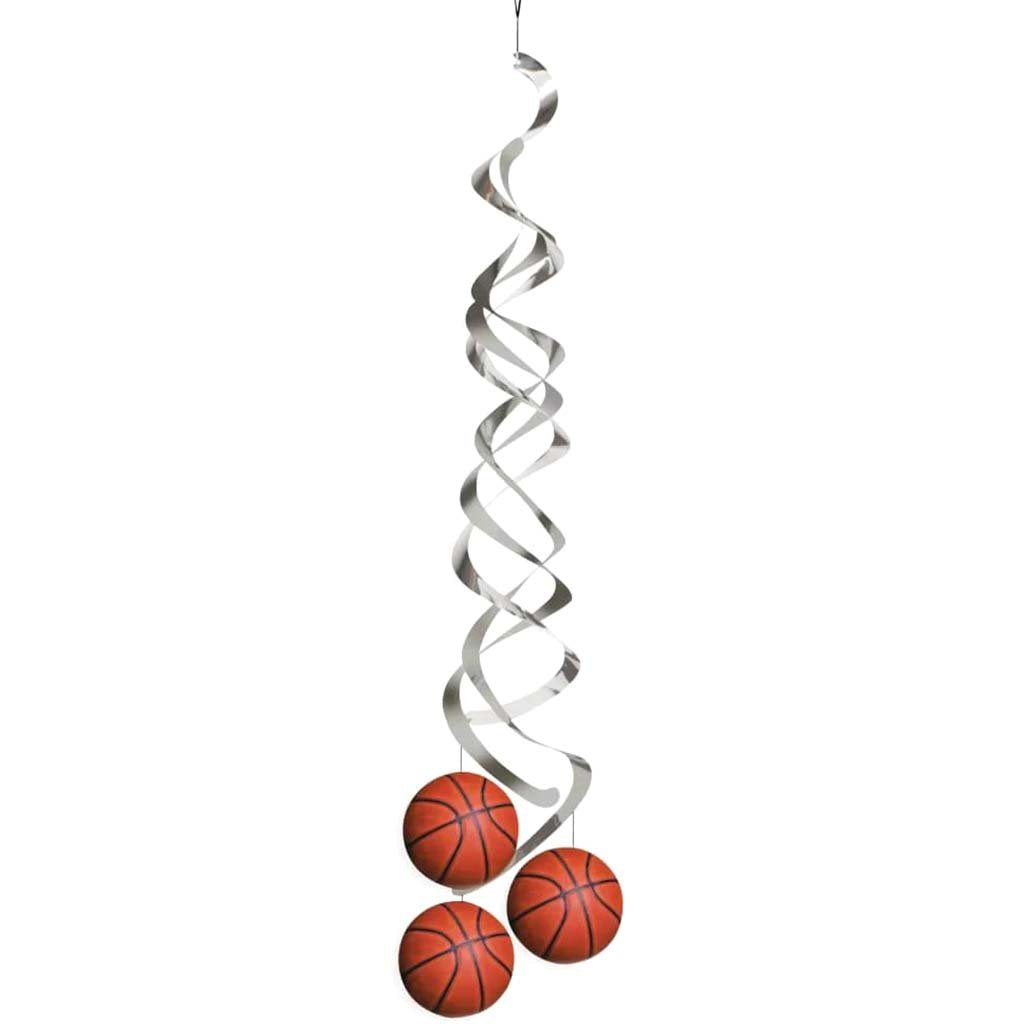 Basketball Fanatic Deluxe Hanging Swirls