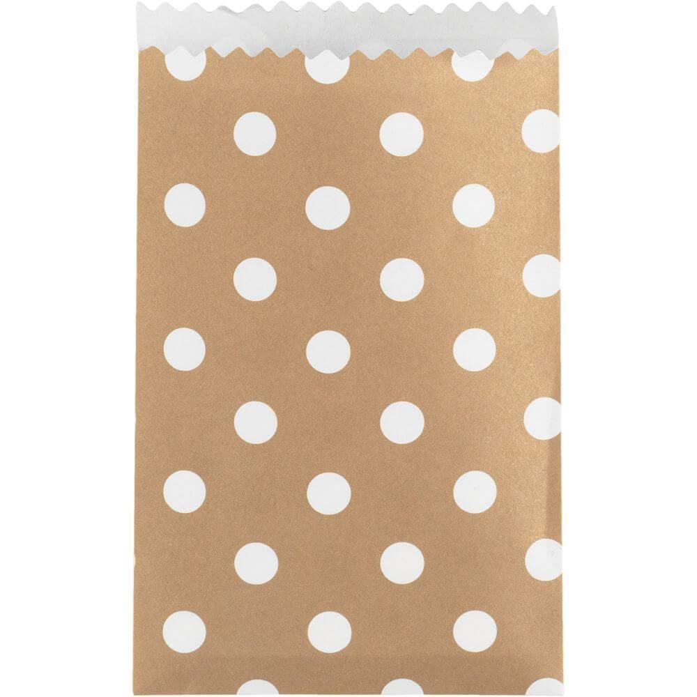 Bag Tr Pr Sm Kraft Dots 