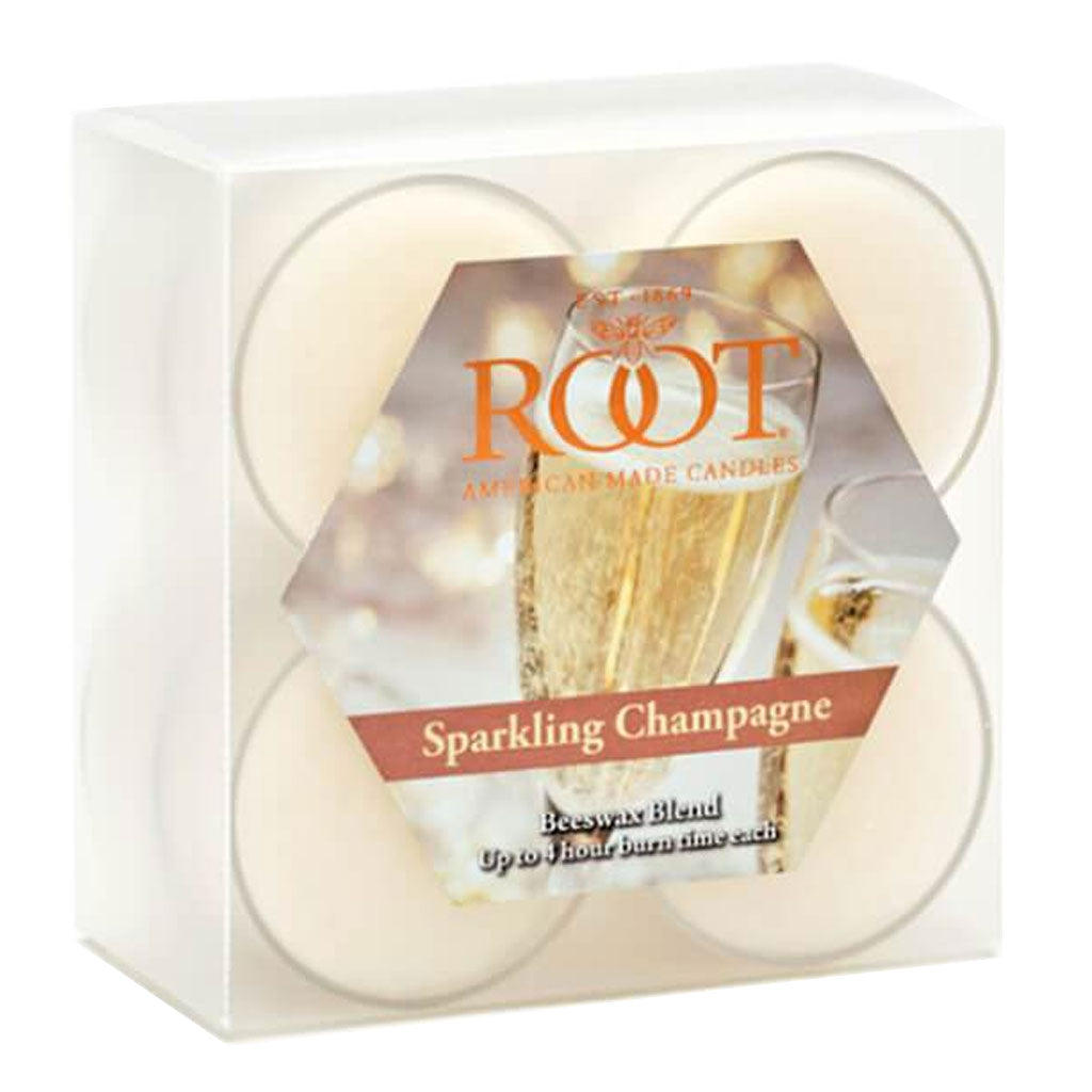 Tealight Box of 8 Sparkling Champagne 