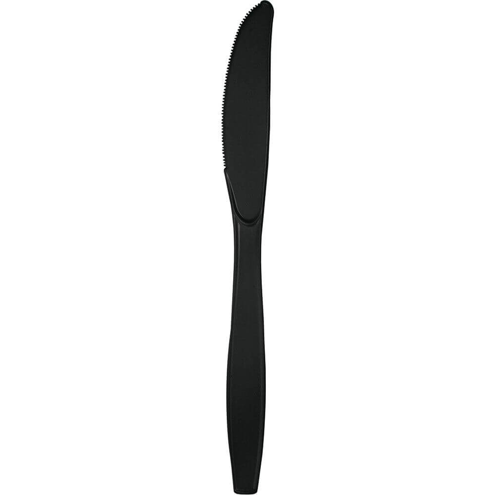 Black Velvet Premium Plastic Knives 24ct 