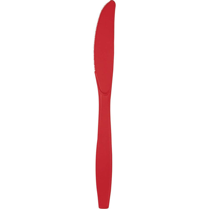 Classic Red Premium Plastic Knives 24ct 