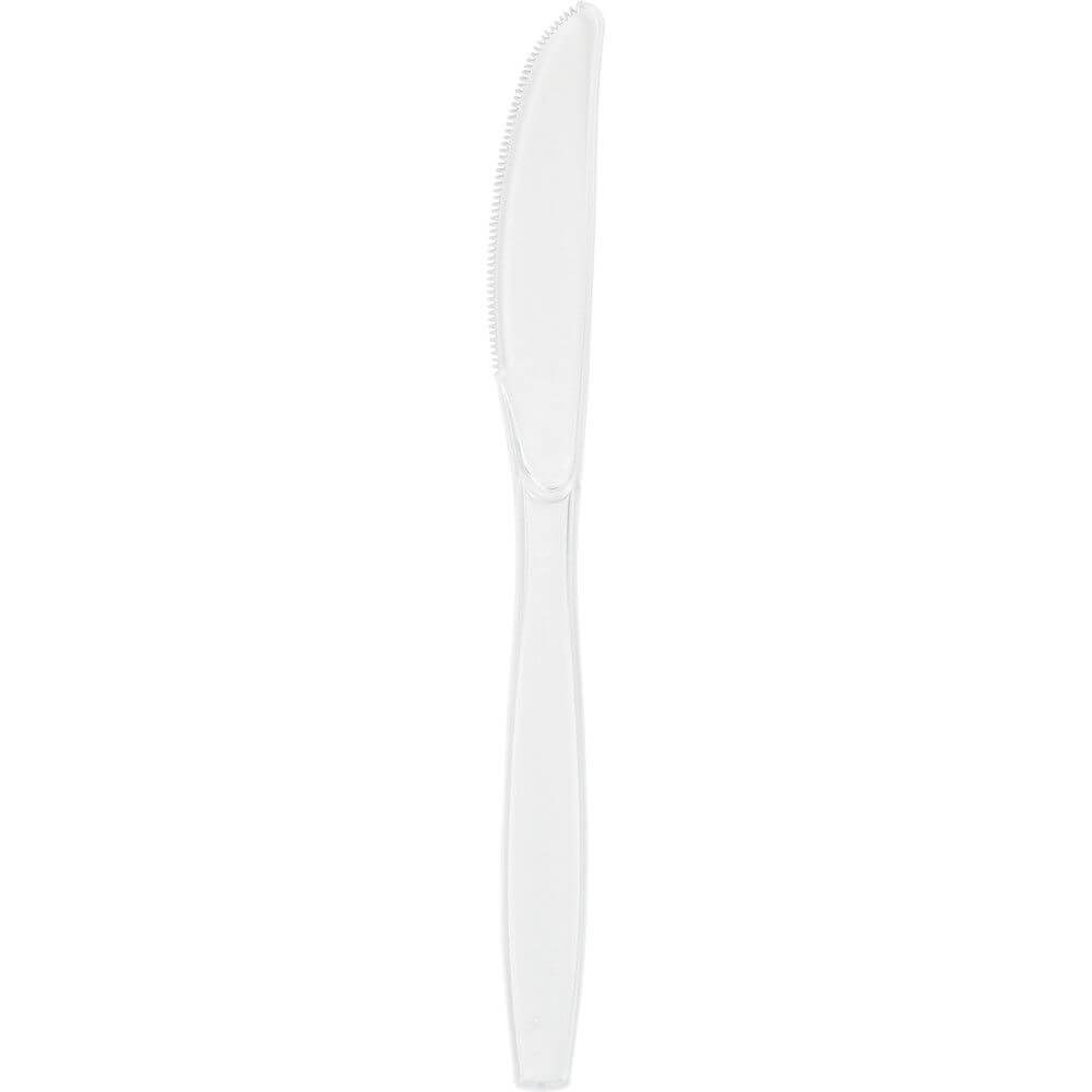 Clear Premium Plastic Knives 24ct 