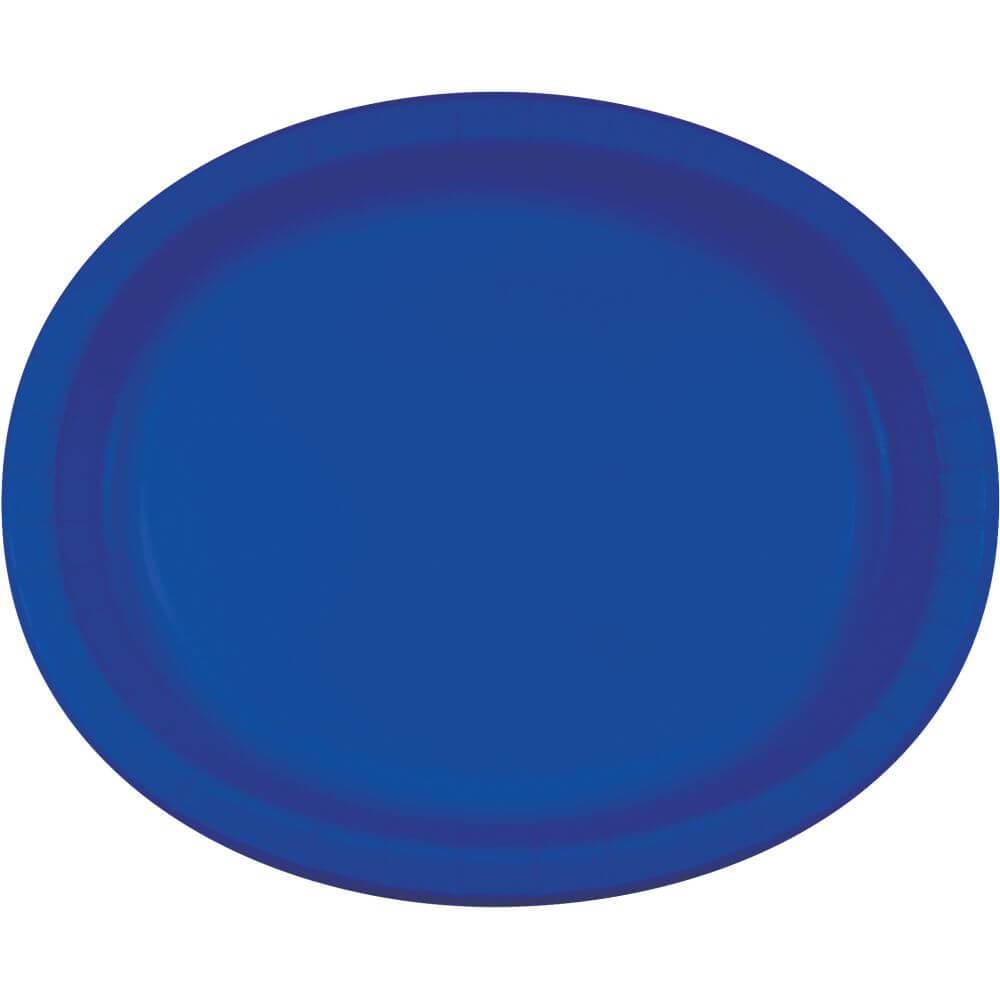 Oval Pltr 12/8Ct 10X12In Cobalt 