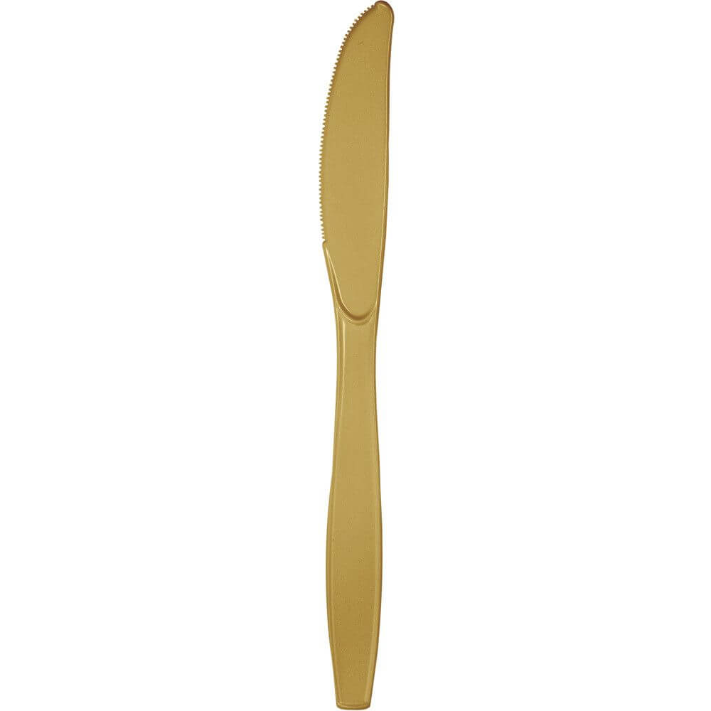 Glittering Gold Premium Plastic Knives 24ct 