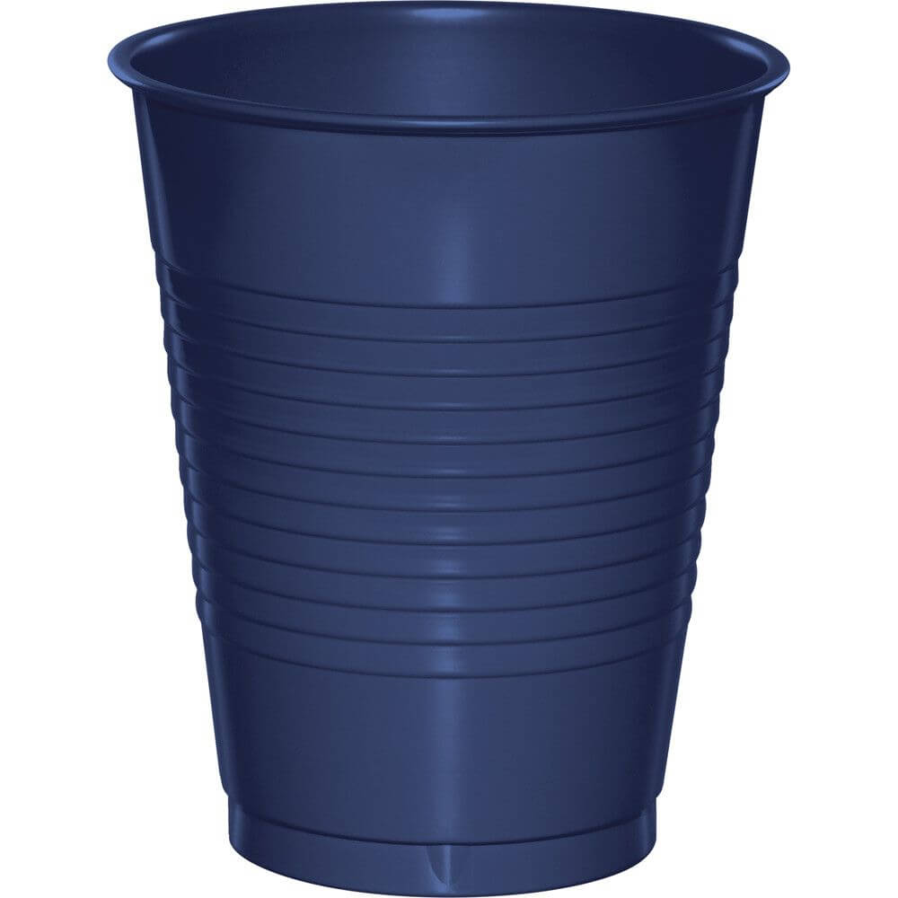 Plastic Cups 16oz 20ct, Navy 