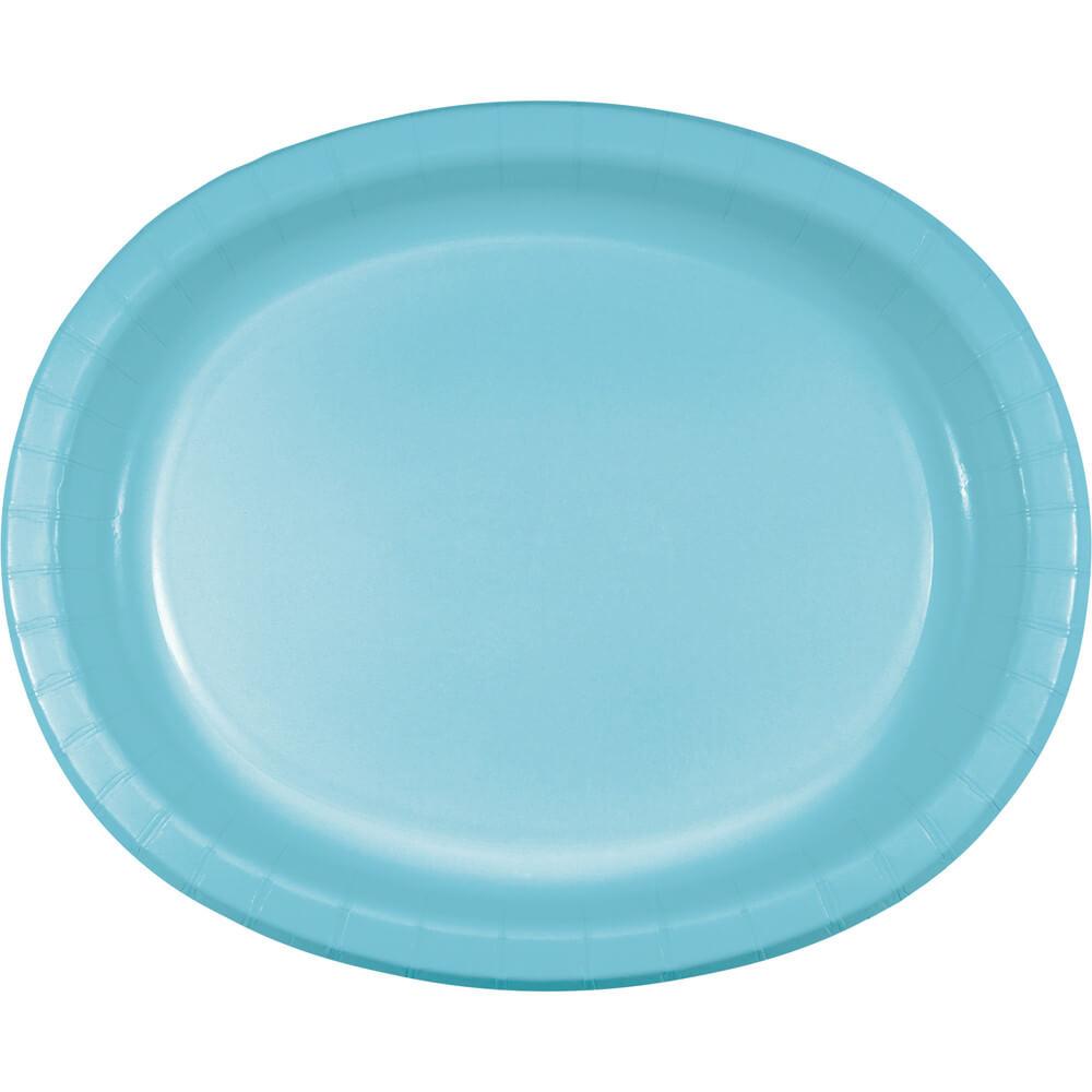 Oval Pltr Pastel Blue 