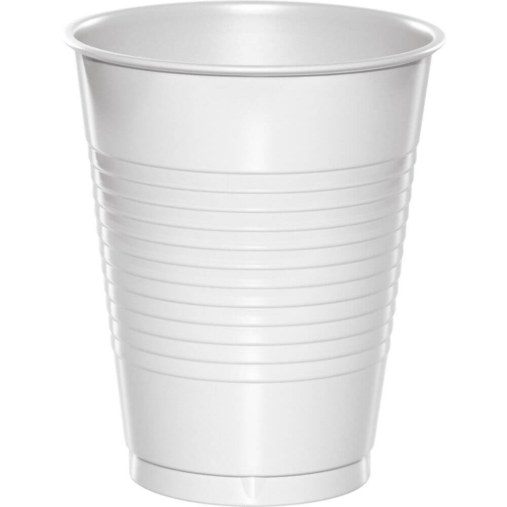 White Plastic Cups 16oz 20ct 