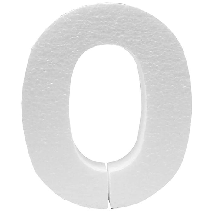 Styrofoam Letter O 6in x 1in