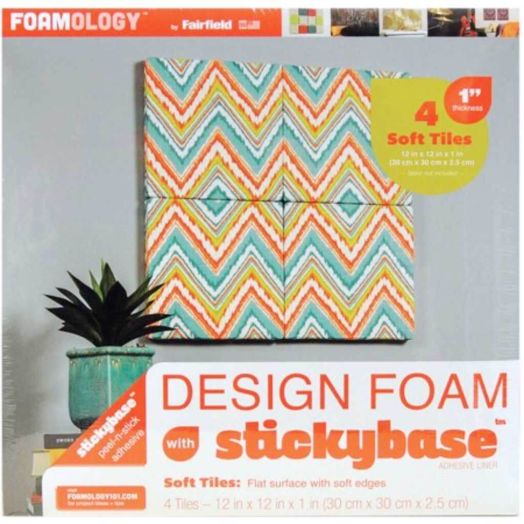 Design Foam 4/Pkg 12in x 12in x 1in