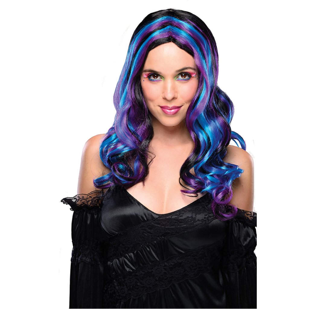 Multicolor Streaks Wig