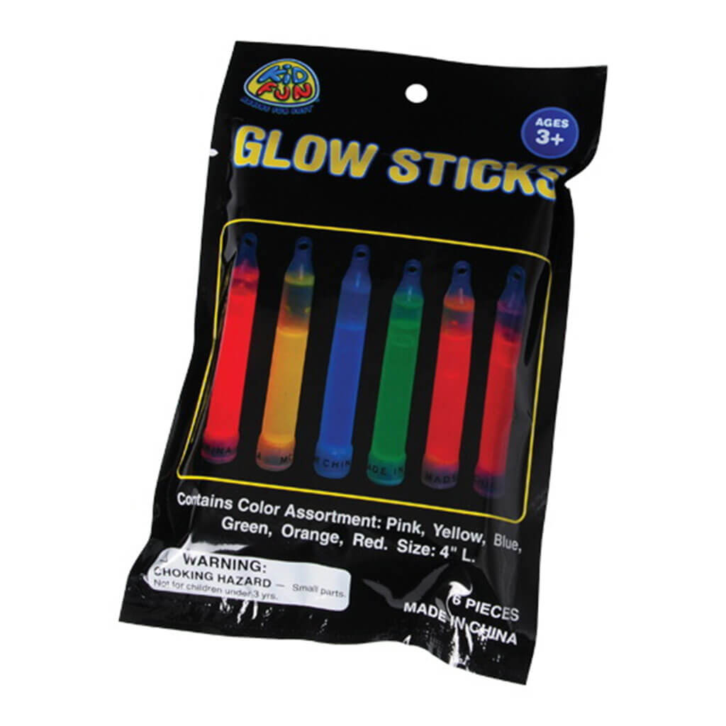 Glow Light Sticks, 6ct