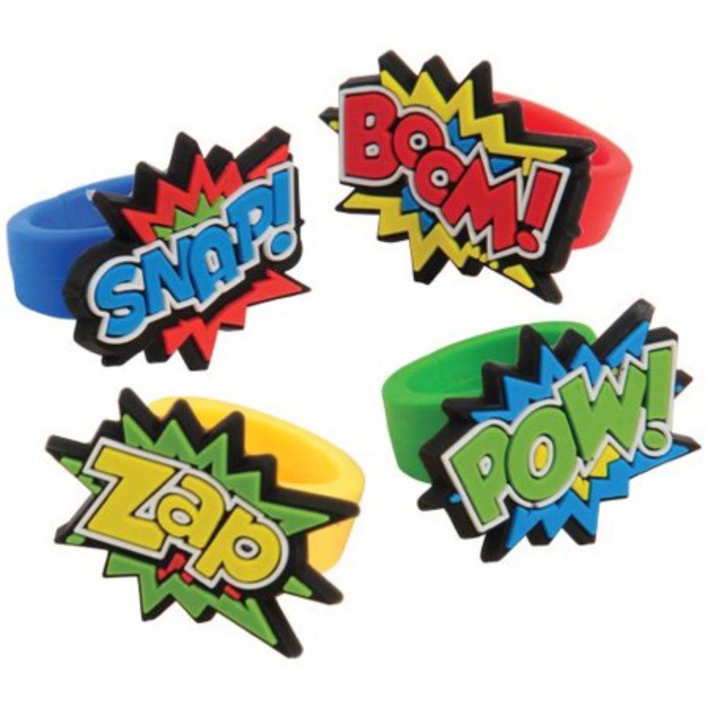 Superhero Rubber Rings