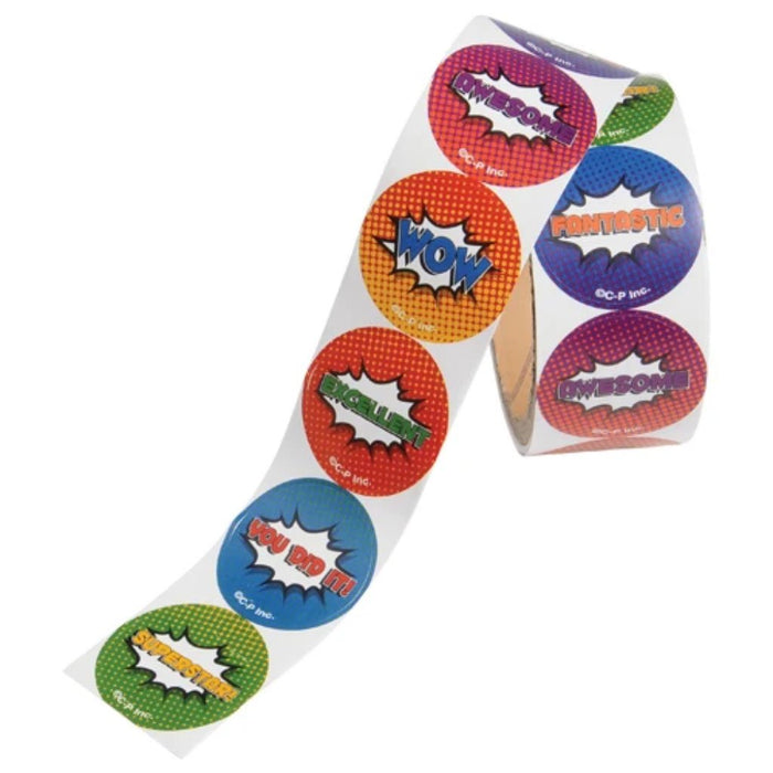 Superhero Stickers Roll